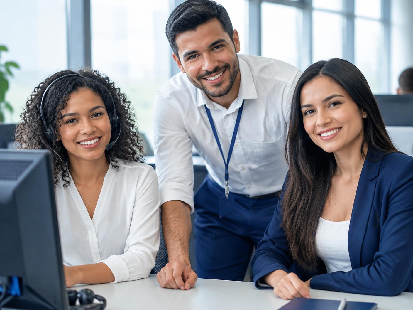 Equipe da Atendimento Virtual preparada para ajudar clientes